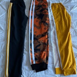 Balera Black, Orange, and Yellow Ankle Pants Trio